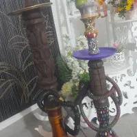 قلیون چوبی طرح دار