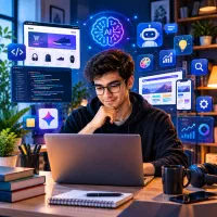 آموزش جامع طراحی سایت + هوش مصنوعی پروژه‌محور