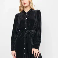 لباس شب مجلسی مخمل برند زارا Zara اورجینال سایز S