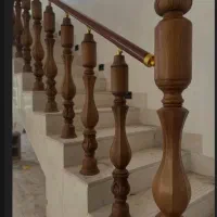 نرده چوبی *نرده استیل(از دم چک))نرده شیشه ای