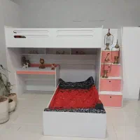 تخت خواب دوطبقه پله منبری