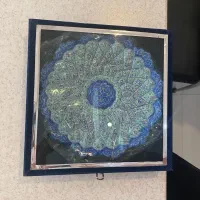 ست مدیریتی ( گلدان و‌بشقاب میناکاری)