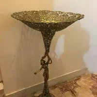 میز خاطره ،میوه خوری برنز و سطل اشغال برنز