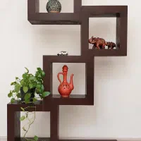 کتابخانه و دکور چوبی