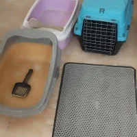 جای دستشویی گربه زیر پایی گربه باکس حمل و نقل گربه