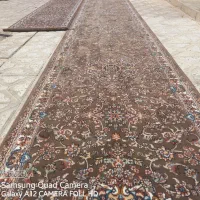 فرش باریکه رنگ گردویی