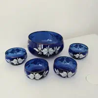 ست کاسه پیاله آجیل خوری آنتیک قدمت دهه ۴۰