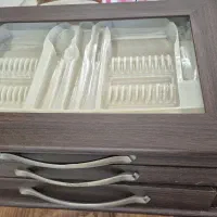 کنسول قاشق و چنگال چوبی