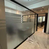 شیشه مات کن طرح کرکره ای براق و مات ساده