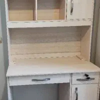 کتابخانه کمد میز تحریر دارای چراغ مطالعه