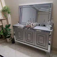ست میز تلوزیون و ایینه کنسول