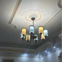 ۲عدد لوستر. مدرن مینی مال ۸شاخه و ۶شاخه