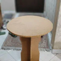 میز گرد چوبی