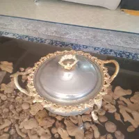 میوه خوری فلزی طلایی