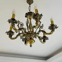 ۲ لوستر برنز اصل ۶ شاخه سالم و سنگین (خاص‌پسند) ۱