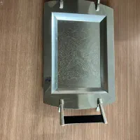 سینی استیل، دسته چوبی در حد نو( کاملا نو )