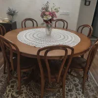 میز ناهار خوری هشت نفره لهستانی چوبی