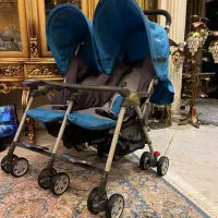 کالسکه دوقلو ایتالیایی محکم در حدنو دوقولو