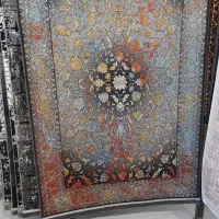 فرش۱۲متری توسی لاکی سورمه ای ۷۰۰شانه  عزت خواه توس