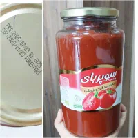 رب گوجه سوپر بای شیشه 1.5کیلویی