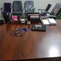 میز اداری و صندلی مدیریت  دست مبل اداری چرم مشکی