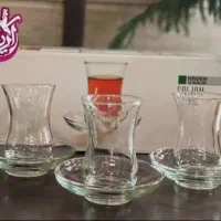 استکان ونلبکی‌ کمرباریک بدون دسته و دسته دار عمده