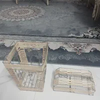 سطل آشغالی و جا دستمال کاغذی