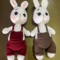 عروسک بافت سه بعدی فقط جفتی ۱ تومن