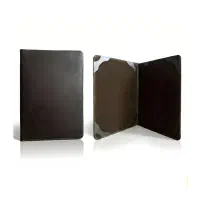 جلد منو چرم دو لت قهوه‌ ای و عسلی