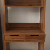 میز تحریر کتابخانه دار ایستاده ارتفاع بلند دو کشو