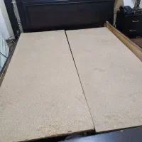 تختخواب دو نفره با دو عدد پاتختی و میز تلویزیون