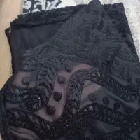 شال مشکی مجلسی