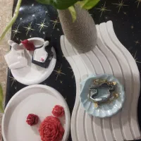 انواع کارهای مکرومه شمع وسنگ مصنوعی باقیمت مناسب