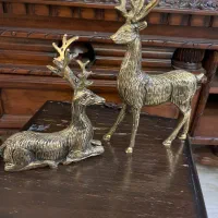 مجسمه برنجی گوزن وارداتی