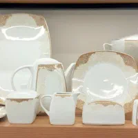 سرویس چینی پارس ۱۰۲ پارچه ۱۲ نفره درجه یک