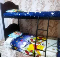 تخت چوبی دوطبقه باتشک