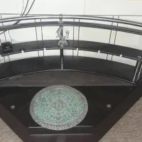 میز مبل الی، دور چرم، دسته‌های استیل، قیمت توافقی