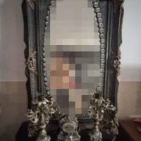 آینه شمعدان همراه با ساعت و جا قرآنی