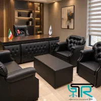 / نیم ست مبلمان ۴ نفره شرکتی نیلپر دفترکار چستر/