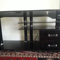 میز تلویزیون شیشه ایی مناسب تا تلویزیون 50 اینچ