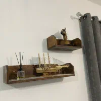 شلف دیواری چوبی