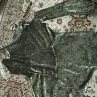 شومیز سبز سرخابی سفید