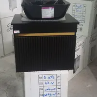 کابینت روشویی سایز ۶۰،۴۰ مشکی با سنگ گاتریا|لوازم سرویس بهداشتی|تهران, افسریه|دیوار