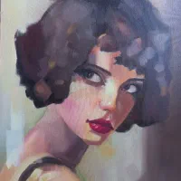 تابلو رنگ روغن پرتره ۴۰×۳۰
