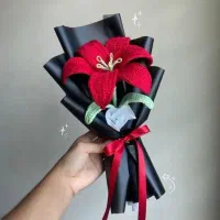 دسته گل های بافتنی