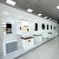 روشویی کابینتی / pvc /آیینه باکس