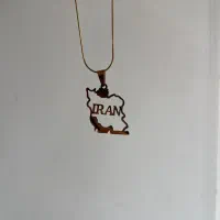 پلاک و زنجیر استیل طرح ایران و فروهر