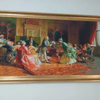 دوتا تابلو مخمل