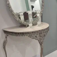 آینه و شمعدان و کنسول ، روکش نقره