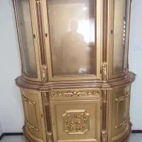 بوفه و کتابخانه چوبی